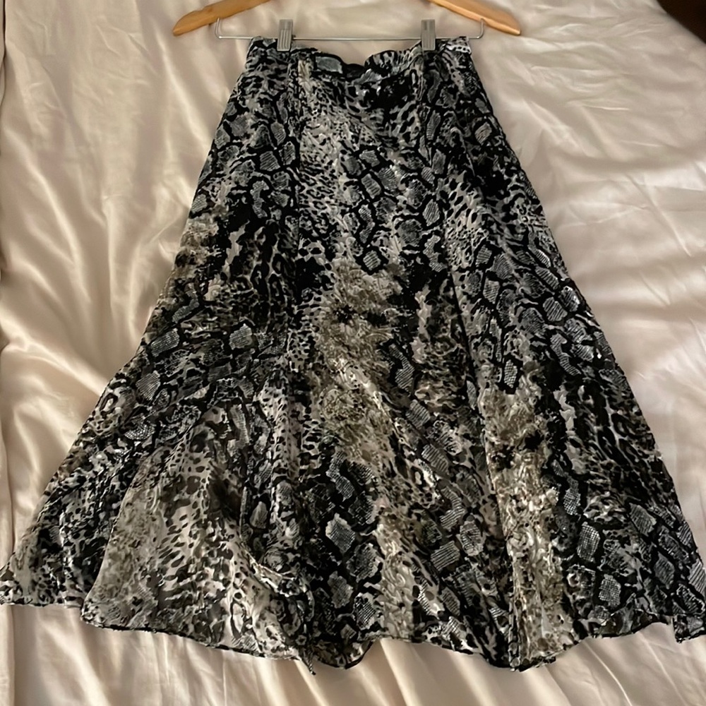 Alice and Olivia snake skirt